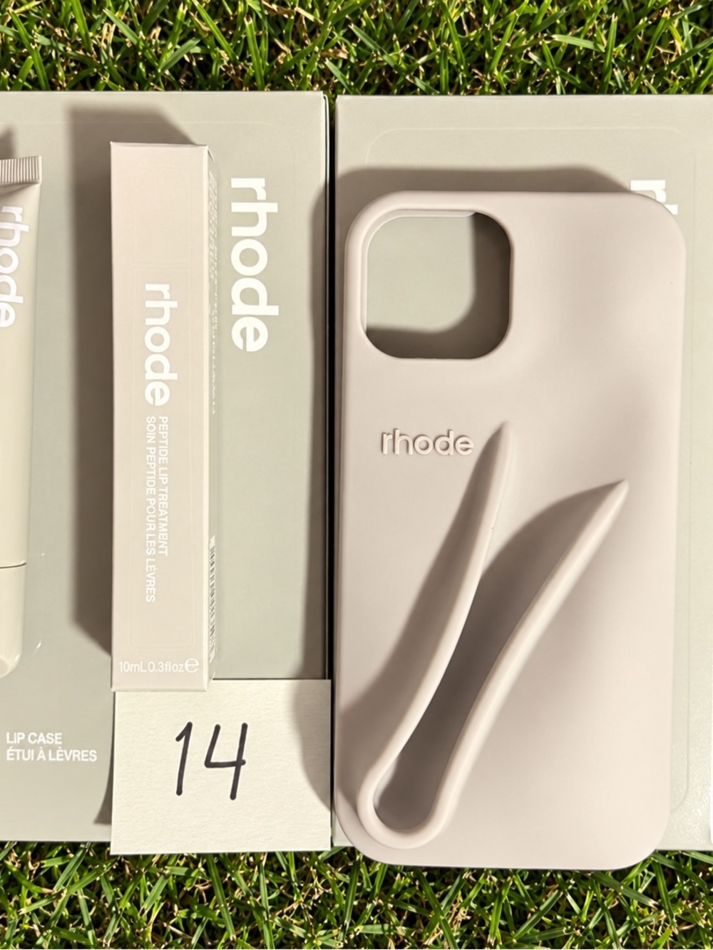 RHODE Grey Silicone iPhone Case with Contoured Grip
